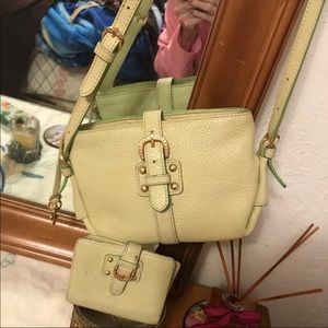 Authentic Dooney&Bourke Crossbody Purse Wallet Set